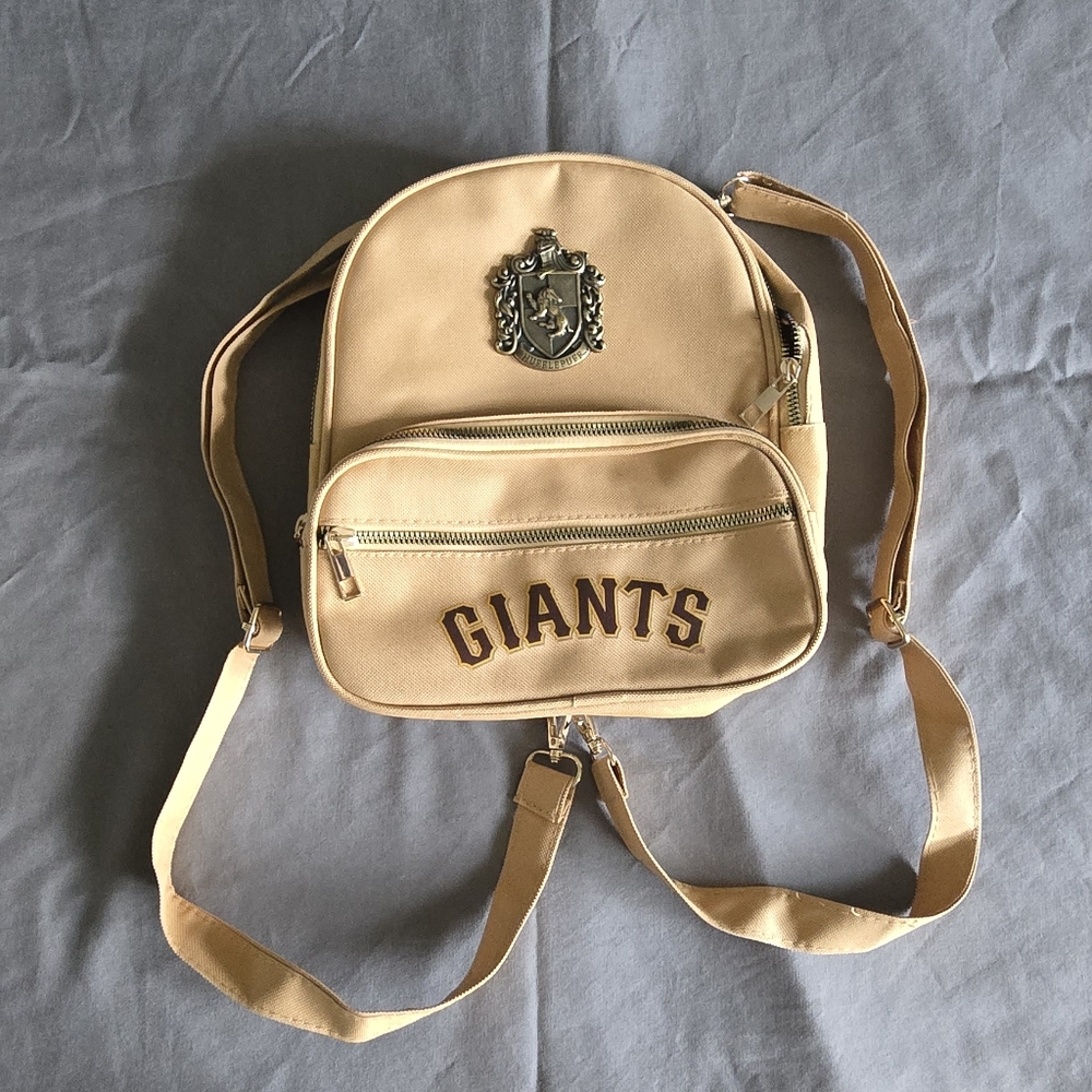 Tan Backpack with Embroidered Giants Logo
